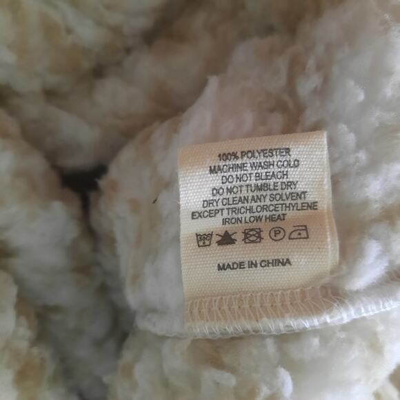 Katy Did  Snow Leopard Print Sherpa Like Womens Bath Robe With Pockets Size M - Picture 4 of 5